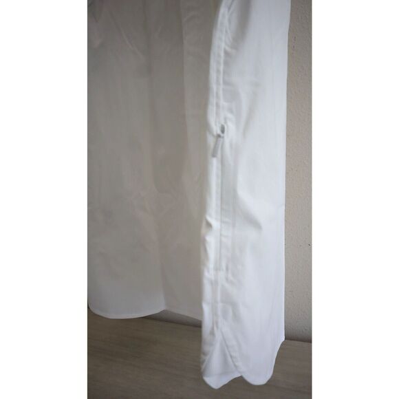 Athleta 882549-01 Women's Sz S White Oversized L/S Button-Up Poplin Top Blouse - Picture 10 of 13